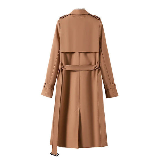 Trench Coat for Women Fashion Winter Clothes Women Long Coats and Jackets Women Belt Double Breasted Trench Coat Women Clothing