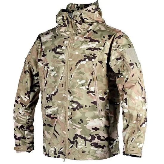 Outdoor Jacket Men Army Tactical Jackets Summer Lightweight Climbing Training Windproof Windbreaker Workwear Jacket Anti UV Coat