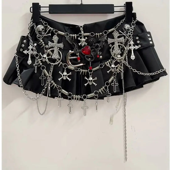 Cross Short skirts  Punk Short skirts sexy Gothic Short skirts harajuku  Short skirts y2k clothes y2k fashion y2k  Short skirts