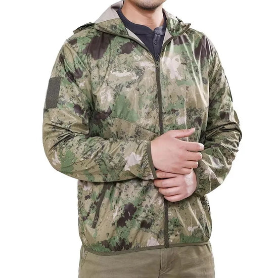 2025 New Thin Army Military Jackets Lightweight Quick Dry Windbreaker Jacket Summer Waterproof Tactical Skin Jacket Raincoat Men